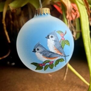 Glass Bird Ornament